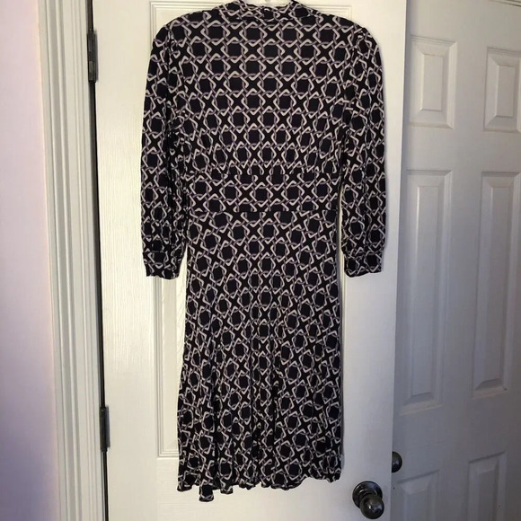 Banana Republic‎ Brown Silk Blend Chain Jersey Empire Dress Women’s Sm Business - Picture 6 of 7